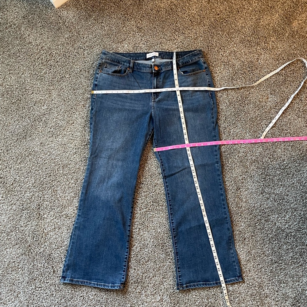 Lane Bryant size 20 jeans Flex magic waistband signature fit mid-rise boot cut.
